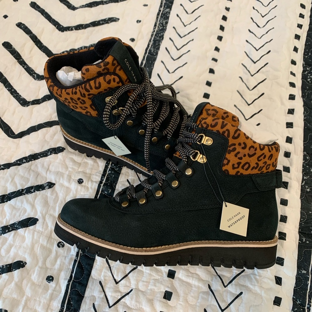 NEW Cole Haan Zerogrand Boots, Black, Size 8.5